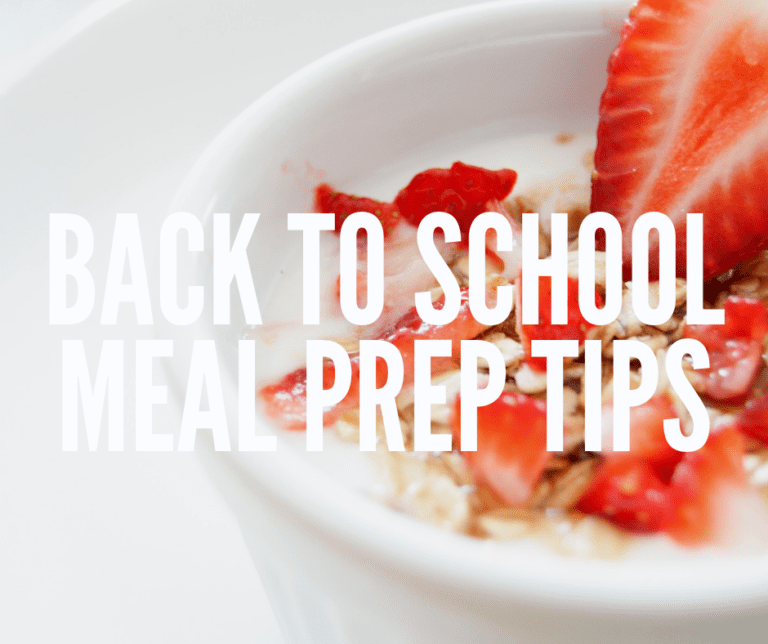 5 Easy Back to School Meal Prep Tips