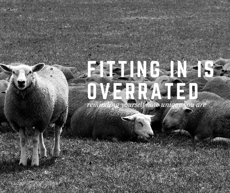 Fitting In Is Overrated: Reminding Yourself How Unique You Are