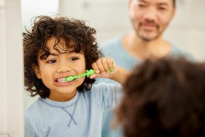 Childs healthy teeth habit